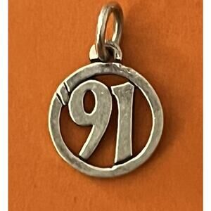 James Avery Retired Sterling Silver ‘91 Year In Circle Charm